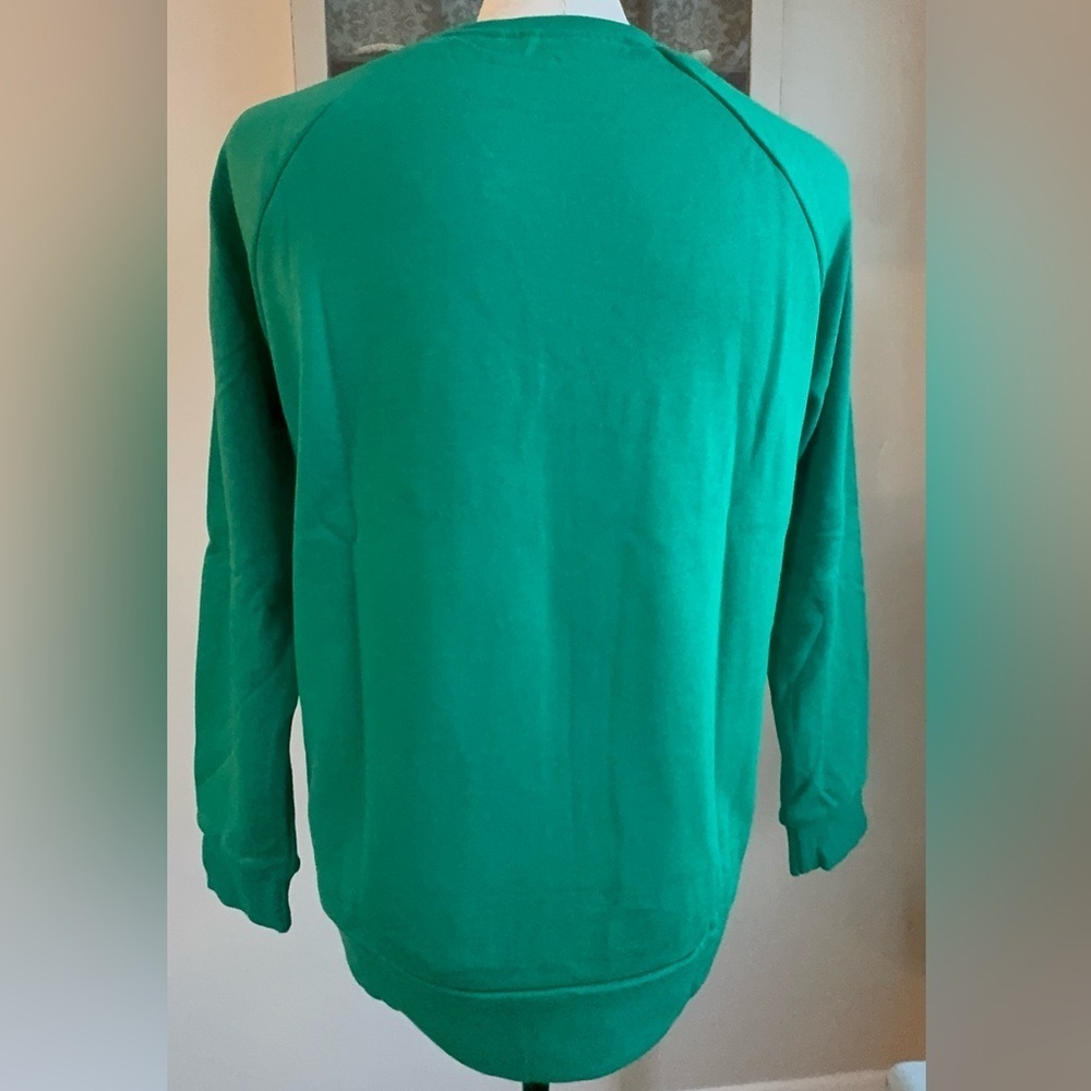 NWT Lucky Shamrock St. Paddy’s Soft Embellished Crewneck Sweatshirt Green Small - Picture 6 of 8